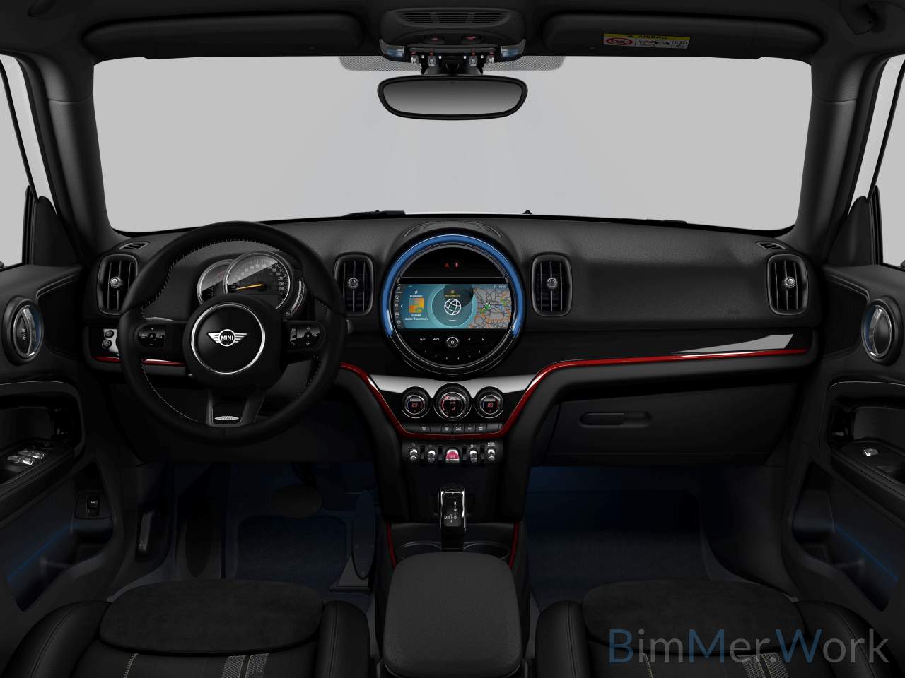 Interior of BMW MINI Cooper (Sports Activity Vehicle (5 Doors)), VIN WMW21BR0903R57680